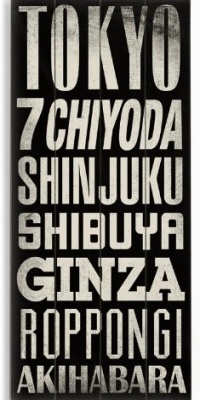 Tokyo 14x32 Artistic Planked Wood Sign by Cory Steffen