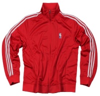 Adidas NBA Mens Classic Track Jacket, Bright Red