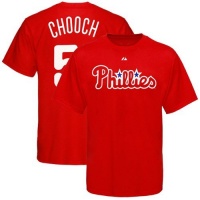 Carlos Ruiz Majestic Red Name and Number Philadelphia Phillies Chooch T-Shirt