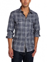 Michael Kors Men's Dixon Check Contrast Detail Two Pocket Shirt