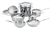 Cuisinart 77-14 Chef's Classic Stainless-Steel 14-Piece Cookware Set