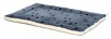 Midwest Quiet Time 23-By-17-Inch Paw Print/Fleece Reversible Pet Bed, Blue