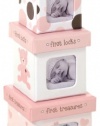 Pearhead Lil' Peach Bear Trinket Box Set, Pink