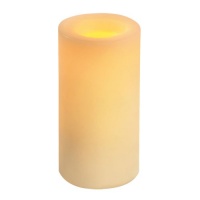 Inglow CG54600CR00 Flameless Round 6-Inch Pillar Candle, Cream