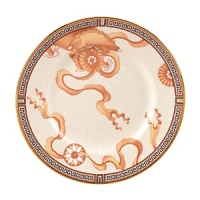 Dynasty, the newest pattern from Wedgwoods Expressive collection is uniquely designed with an archival Chinese Dragon motif and elegant Greek key border. Bone china.