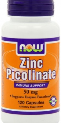 NOW Foods Zinc Picolinate, 120 Capsules / 50mg