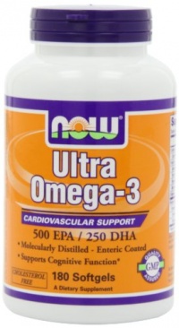 Now Foods Ultra Omega 3, Fish Oil Soft-gels, 180-Count