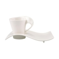 Villeroy & Boch New Wave Caffe Espresso Cup and Party Plate set