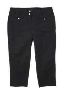 Style&co. Pants, Women's Tummy Control Comfort Capri Pant Ebony Black 14