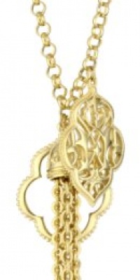 T Tahari Gold Triple Pendant Necklace