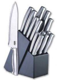 Cook N Home 15-Piece Stainless-Steel Cutlery Set with Storage Block