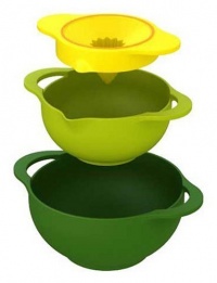 Joseph Joseph Nest 3 Nesting Bowl and Juicer Set, Multi-Color