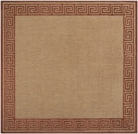 Area Rug 7x7 Square Indoor/Outdoor Natural Color - Surya Portera Rug from RugPal