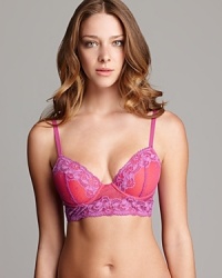 Sultry style starts with this vibrant contour bra with contrast floral lace overlay. Style #847133