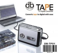 DB Tech Audio USB Portable Cassette Tape-to-MP3 Player Adapter with USB Cable and Software Cd Also Features Auto Reverse - FOR PC