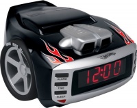 Emerson Radio Hot Wheels HW800 Snore Slammer Alarm Clock Radio (Red/Black)