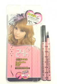 #52132 Cute Black Slim Liquid Eyeliner Pink Bowknot Dot Design Pencil Makeup Cosmatics