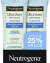 Neutrogena Ultra Sheer SPF 45 Twin Pack 3.0  Ounce