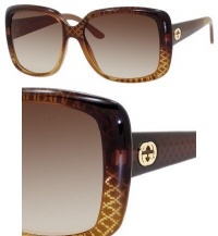 Gucci 3574 W8N Brown Gold Gradient 3574s Square Sunglasses Lens Category 3