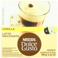 Nescafe Dolce Gusto for Nescafe Dolce Gusto Brewers, Vanilla Latte Macchiato, 16 Count (Pack of 3)