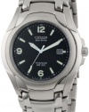 Citizen Men's BM6060-57F Eco-Drive 180 WR100 Titanium Bracelet Watch