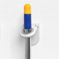 Spectrum Mop & Broom Holder Color: White 2 Pack