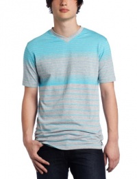 Southpole Men's Engineered Stripe V-Neck T-Shirt