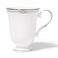 Lenox Pearl Platinum Bone China Accent Mug