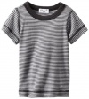 Splendid Littles Baby-boys Newborn Always Mini Stripe Crew Tee, Cave, 6-12 Months