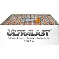 NABC UltraLast ULA100AAB AA Size General Purpose Battery - Alkaline - 1.5V DC General Purpose Battery-100 count