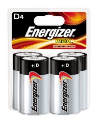 Energizer Max D Batteries, 4-Count