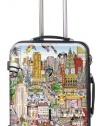 Heys USA Luggage Fazzino New York Wind Beneath Our Wings 26 Inch Hardside Spinner, Nyc, 26 Inch