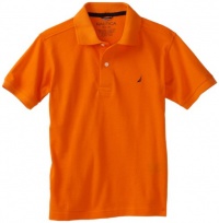 Nautica Sportswear Kids Boys 8-20 Short-Sleeves Solid Polo, Orange, Large