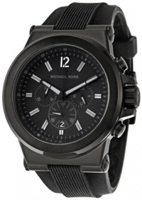 Michael Kors Men's Black Silicone Strap Quartz Chronograph MK8152