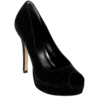 Cole Haan Womens Mariela Air Open Toe Pump,Black Kid Suede,6.5 B(M) US