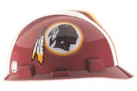 MSA Safety Works 818445 NFL Hard Hat, Washington Redskins