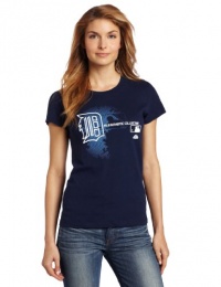 MLB Detroit Tigers Authentic Collection Change Up Crew Neck Women's T-Shirt Navy