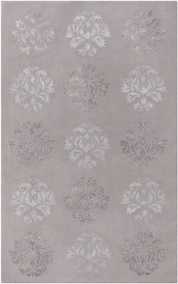 Surya TAM-1006 Tamira Light Gray 5-Feet by 8-Feet Area Rug