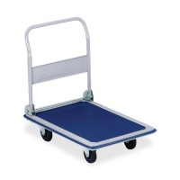 S.P. Richards Company Folding Platform Truck, 330 lbs., 18-1/8 x 29 x 29-1/2 Inches, Blue/Gray (SPR02039)