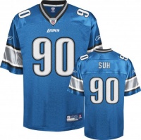 Reebok Detroit Lions Ndamukong Suh Replica Jersey