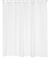 Carnation Home Fashions 10-Gauge Anti Mildew Shower Curtain Liner, White