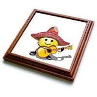 Mexican Fiesta - 8x8 Trivet With 6x6 Ceramic Tile