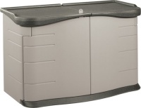 Rubbermaid 3753 Split-Lid Deck Storage Shed 18-Cubic Feet