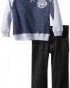 Calvin Klein Boys 2-7 Top With Jeans, Blue, 2T