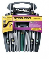 Master Lock 3041DAT SteelCor Bungee Cords with Organizer, 10-Pack