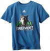 NBA Minnesota Timberwolves Youth Short Sleeve T-Shirt Team Logo, Blue