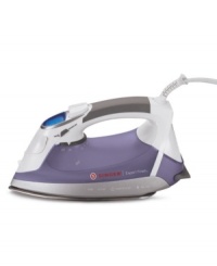 Variable steam and temperature controls guarantees this iron has a setting that will press stubborn wrinkles and creases with ease. Nine temperature settings and LCD temperature control put precision pressing within reach. 3-month warranty. Model EF04.