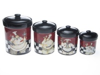 Certified International Chef de Cuisine Canister Set, 4-Piece