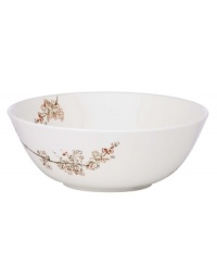 Make your favorite dish sing with this irresistible serving bowl. As boldly stylish as it is durable, the Chirp dinnerware and dishes collection from Lenox is crafted of chip-resistant bone china.