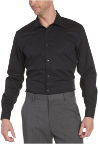 Calvin Klein Men's Long Sleeve Solid Poplin Shirt